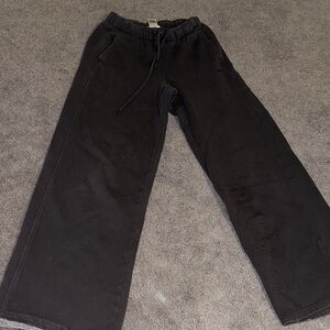 Garage Kids Black Wide-Leg Pull-On Joggers